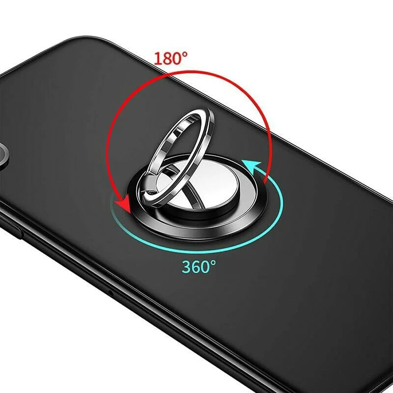360° Rotating Finger Ring Holder for Phone – Magnetic Car Mount & Grip Stand