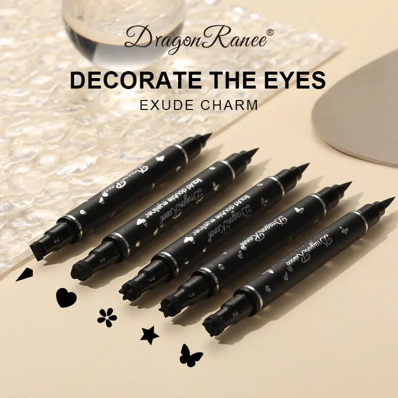 2-in-1 Double Head Star Stamp & Eyeliner – Waterproof & Smudge-Proof
