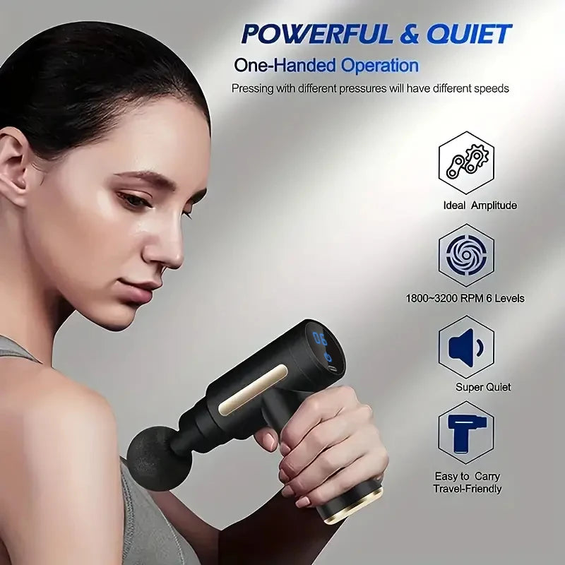 πͺ Mini Portable Massage Gun β Deep Tissue Relief Anytime, Anywhere!