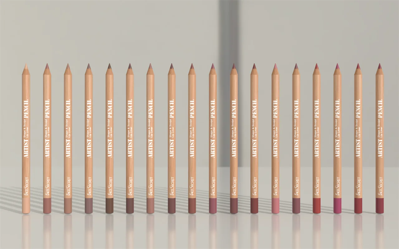 Face Secret Lip Liner Pencil Set – Smooth, Precise, & Long-Lasting