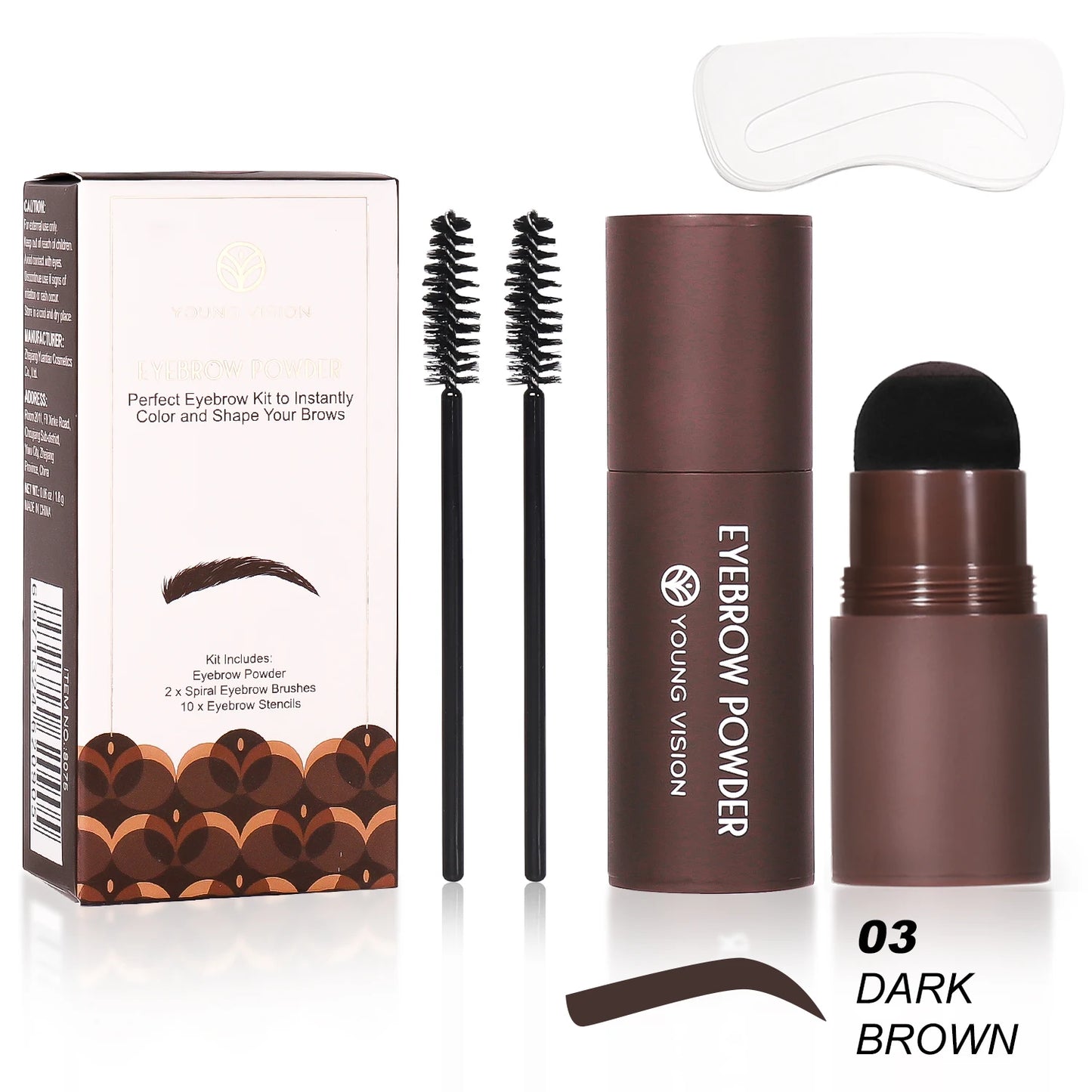 Eyebrow Stamp & Stencil Kit - Perfect Brows in Seconds