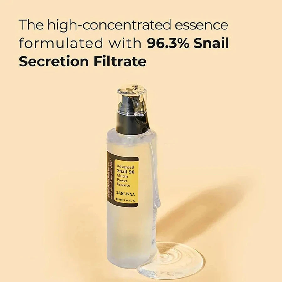 🐌 Snail Mucin 96% Essence – Hydrate, Repair & Brighten Skin! ✨