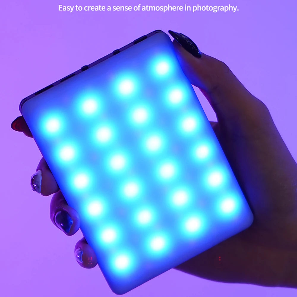 Mini RGB LED Fill Light for Phone – Pocket Video Light for Vlog, Live, & Camera
