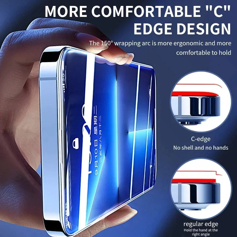 3Pcs Tempered Glass Screen Protector for iPhone 15 14 13 12 11 Pro Max / Mini / XR / X / XS / 8 / 7 Plus