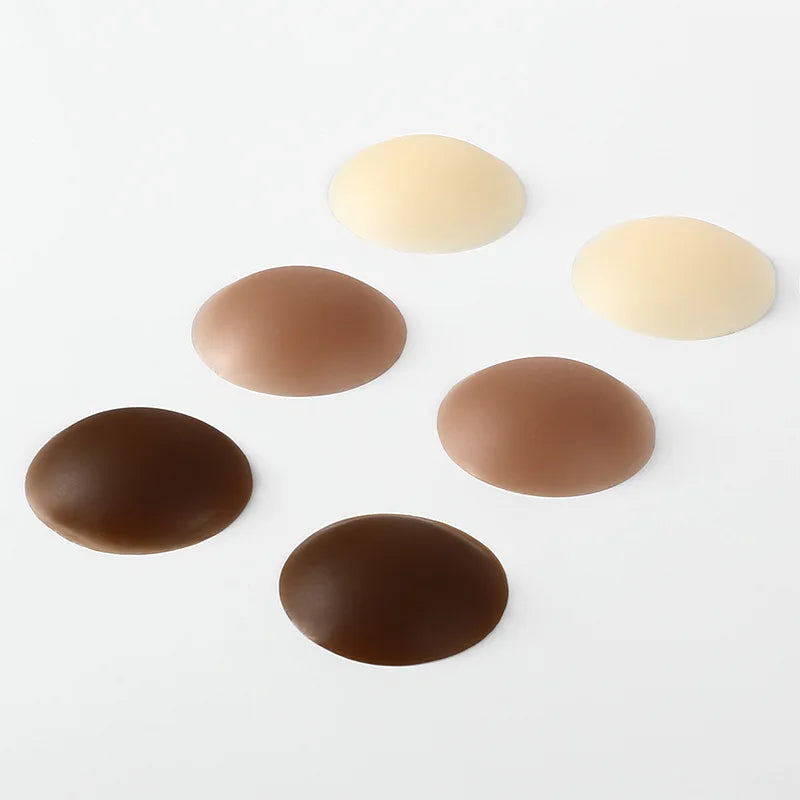 Nipple Cover -4 Pairs Ultra-Thin Sticky Adhesive Reusable Silicone Nipple Pasties With Box