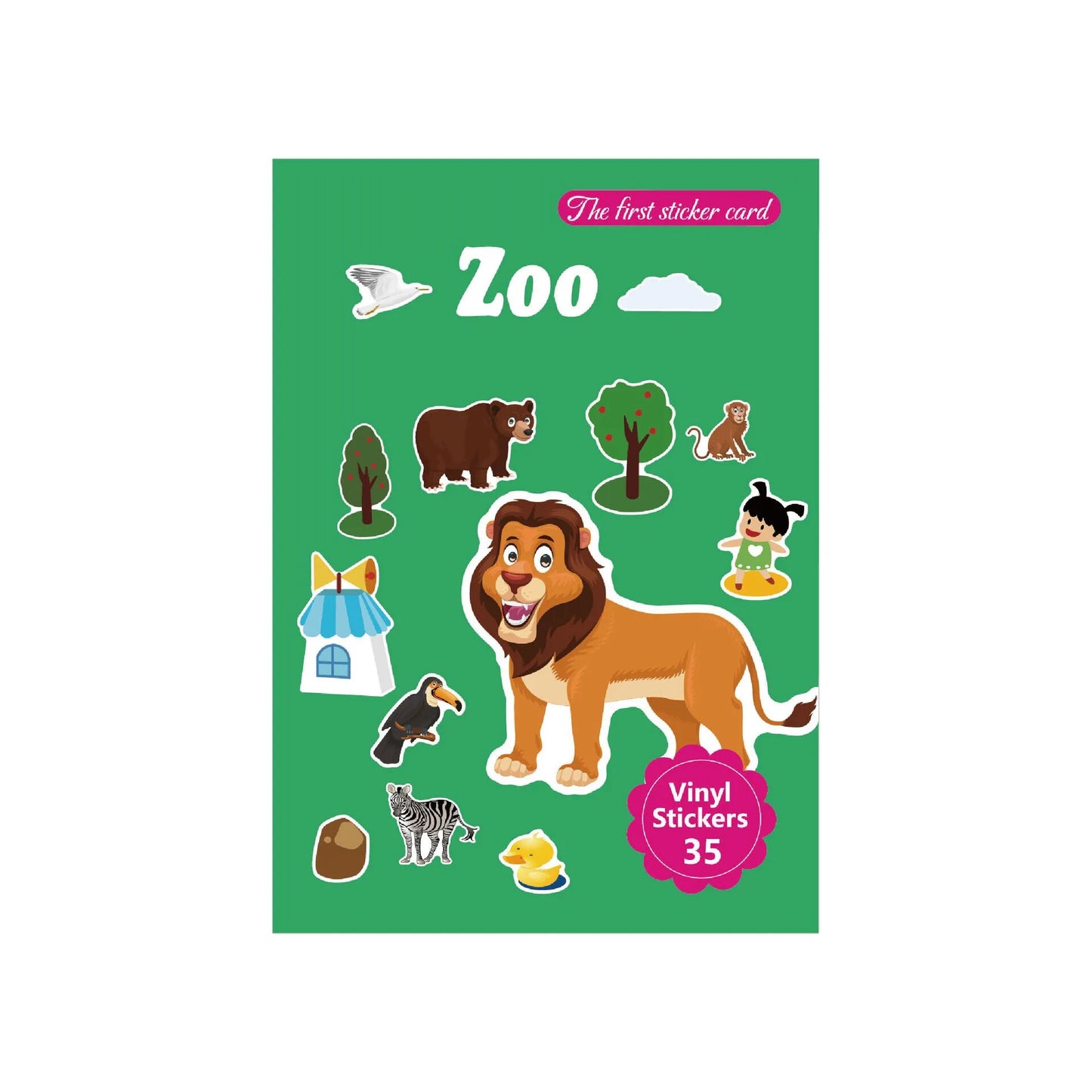 Reusable Sticker Book for Kids – Cute Cartoon Animals & DIY Puzzle Scenes