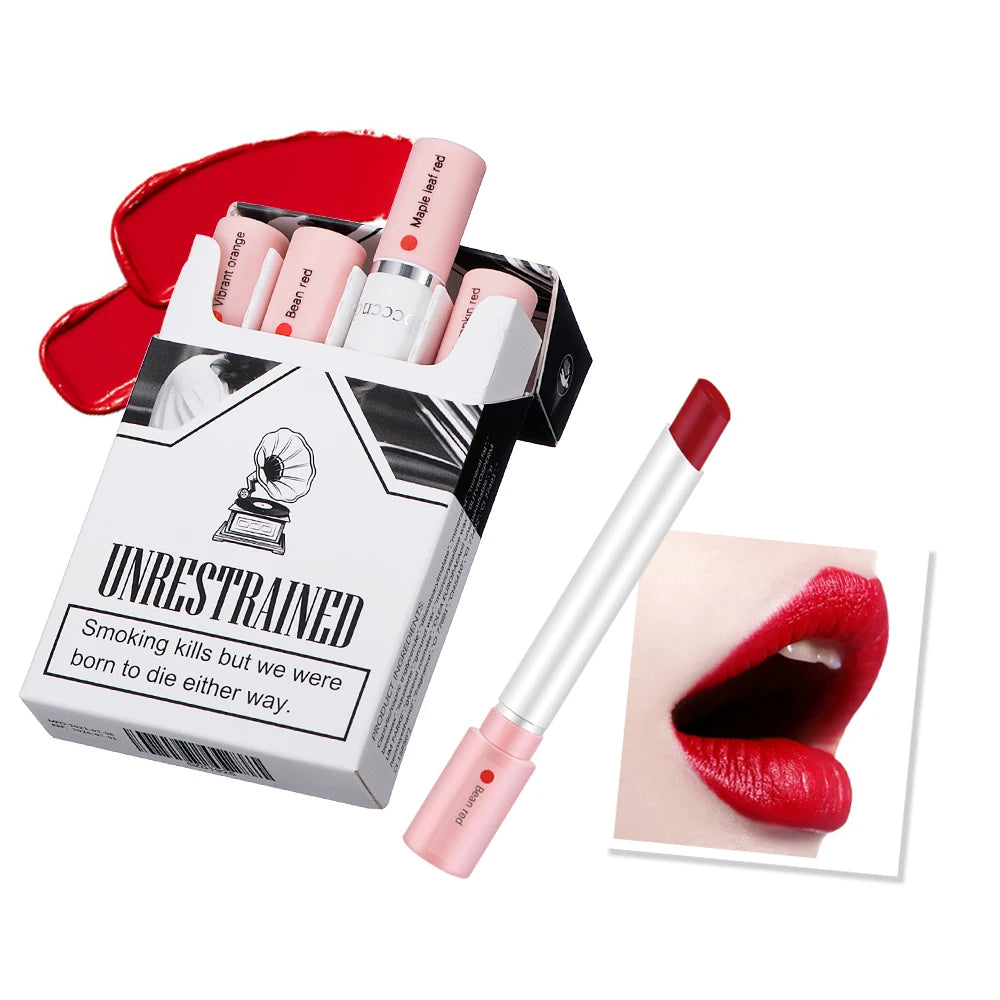 π¬ 4-Piece Cigarette Matte Lipstick Set β Matte, Waterproof & Long-Lasting Lip Tint