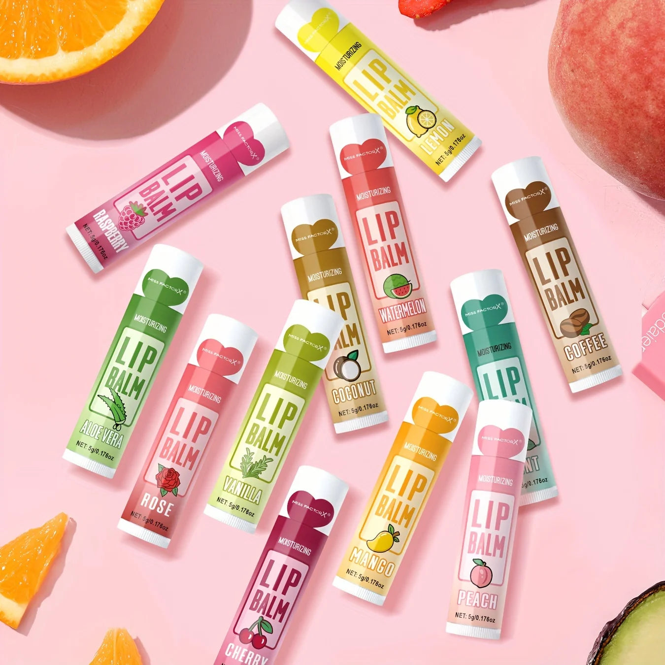 12PCS Lip Balm Gift Set – Deep Moisturizing & Long-Lasting Hydration