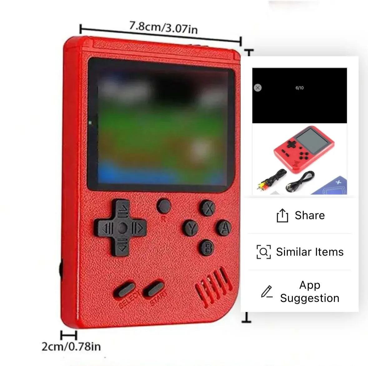Retro Handheld Game Console for Kids – 400+ Classic Games, TV Connectable