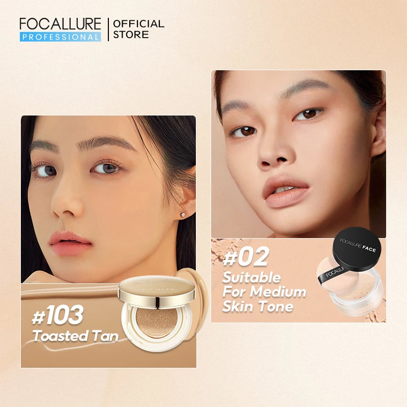 FOCALLURE Air Cushion Poreless BB Cream Foundation