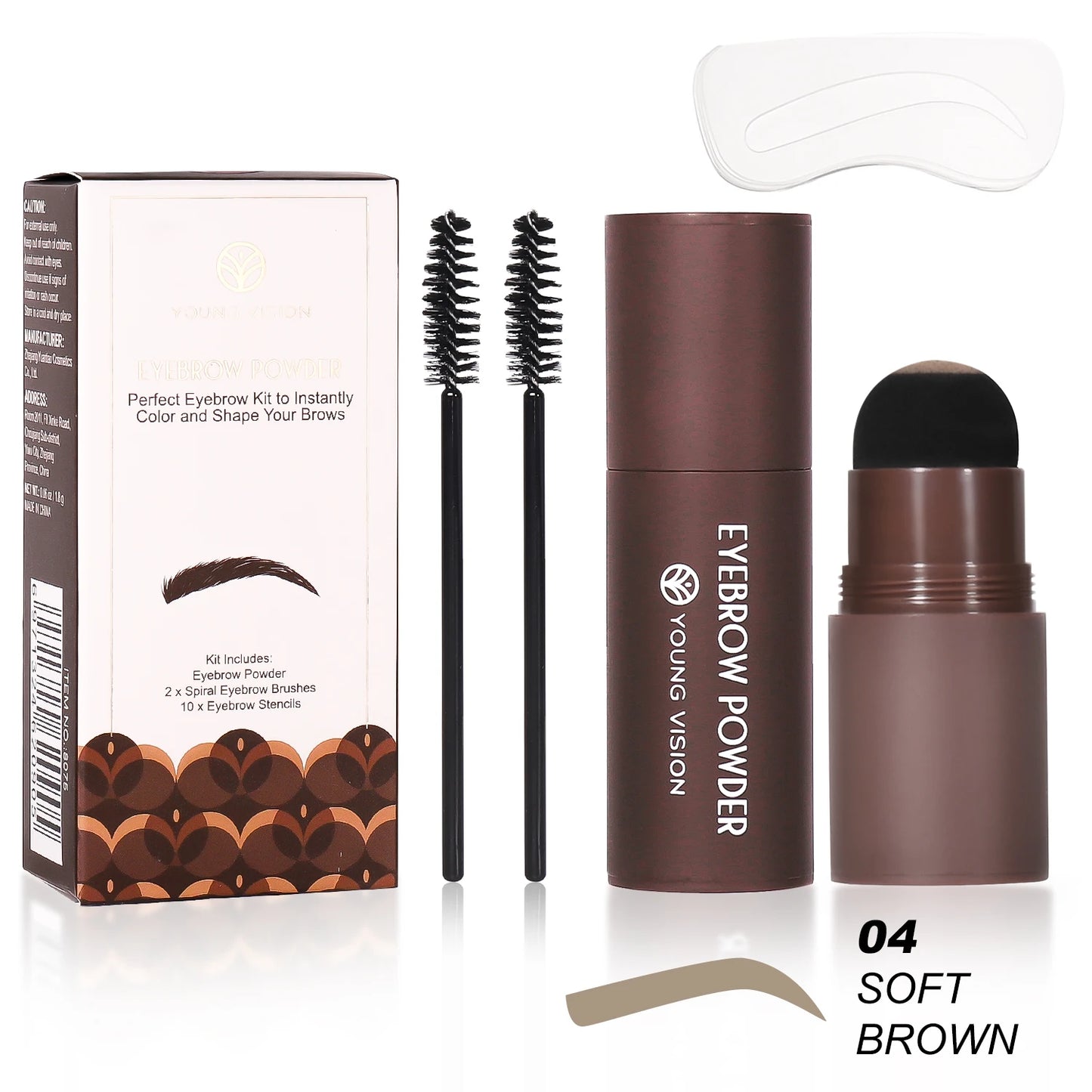 Eyebrow Stamp & Stencil Kit - Perfect Brows in Seconds