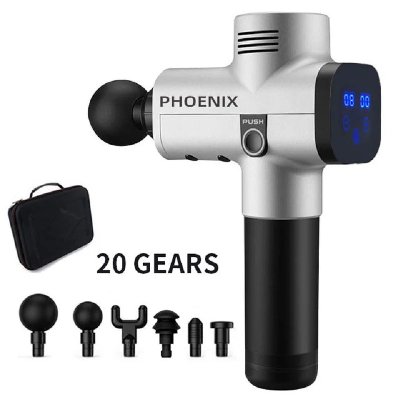 Phoenix A2 Massage Gun – Deep Tissue Muscle Relaxation Anywhere!