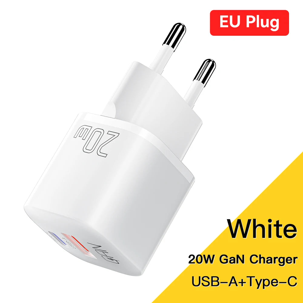 Essager 20W GaN Fast Charger | USB-C PD Quick Charge for iPhone & iPad