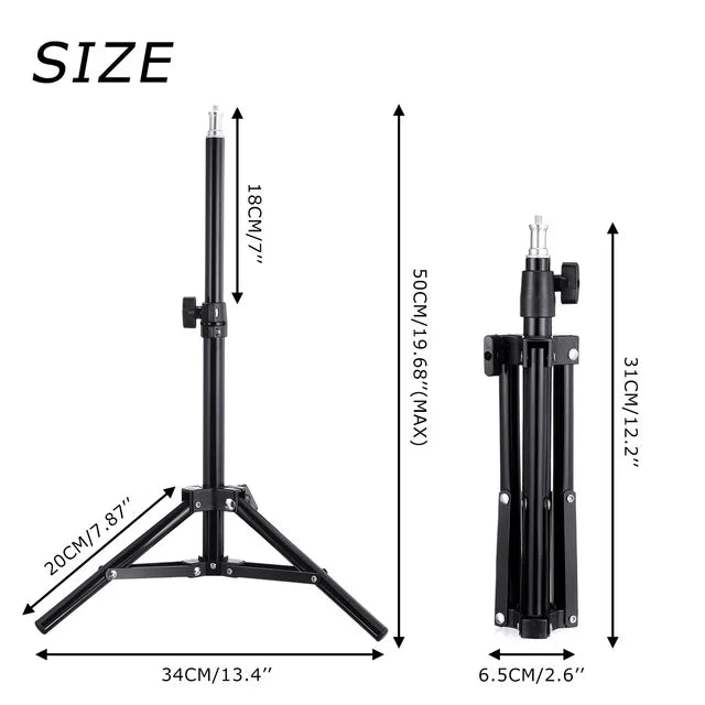 LED Selfie Ring Light with Tripod & Phone Holder – Perfect for YouTube, TikTok & Live Streaming