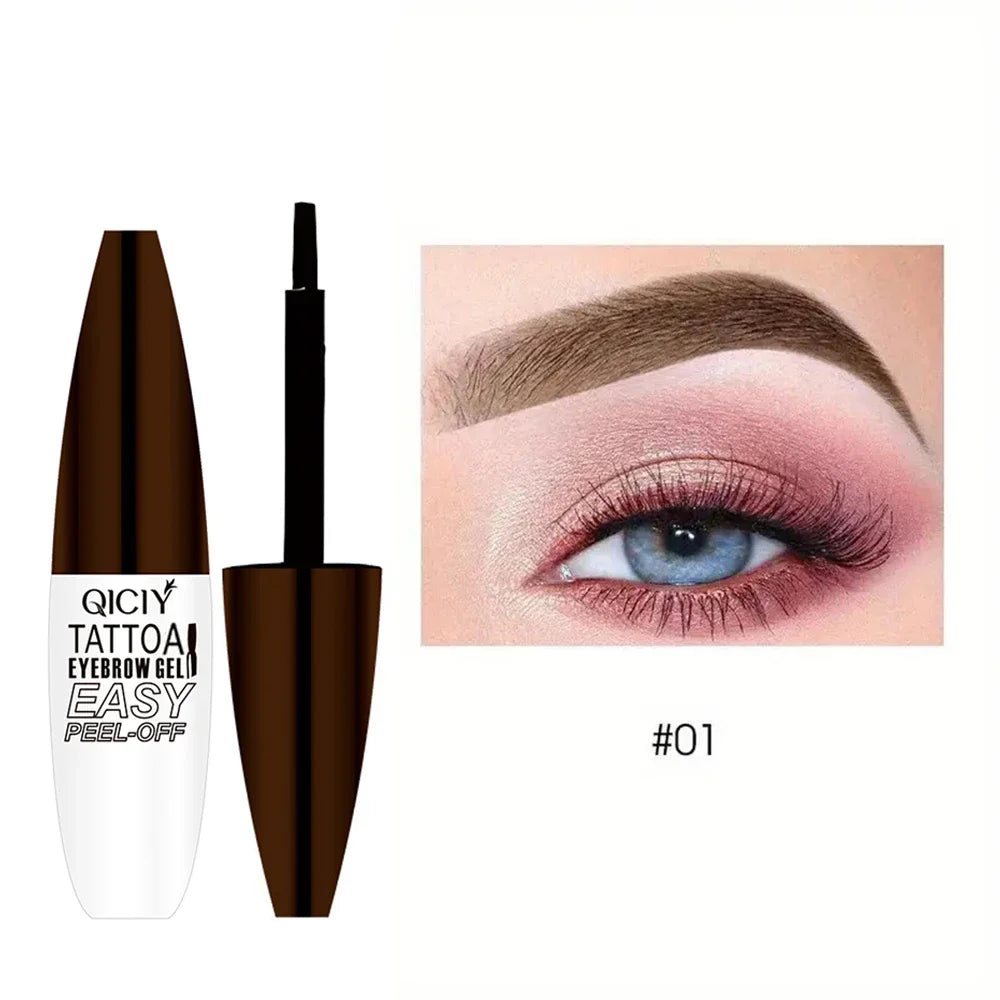 Easy Peel-Off Tattoo Eyebrow Gel – 3-Day Long-Lasting, Smudge-Proof & Waterproof!