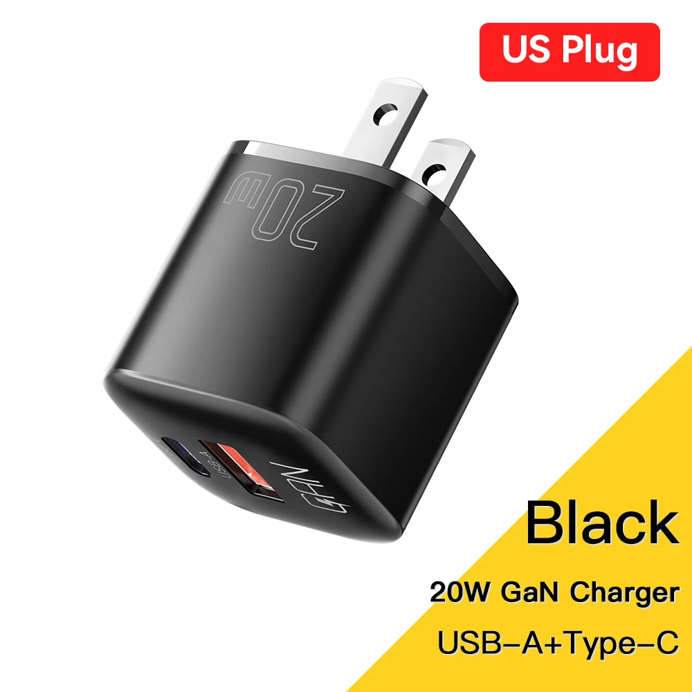 Essager 20W GaN Fast Charger | USB-C PD Quick Charge for iPhone & iPad