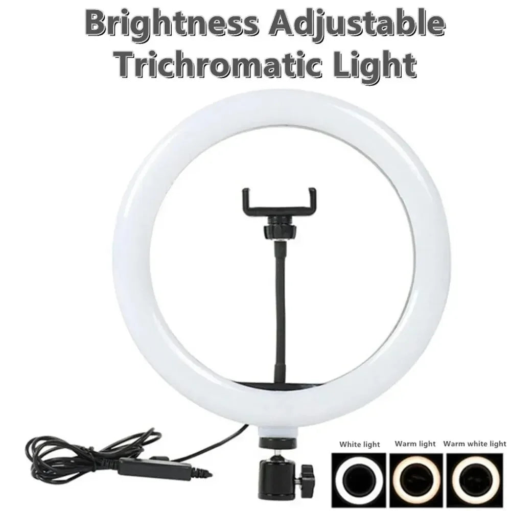 10" LED Selfie Ring Light with Tripod – Perfect for Live Streaming & Makeup