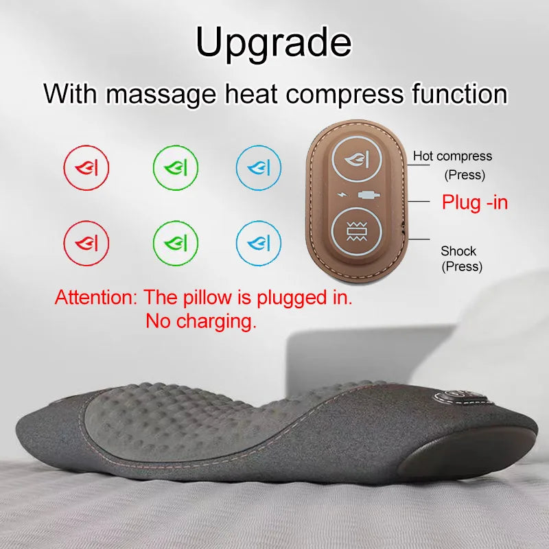 ๐ Electric Heated Massage Waist Pillow โ Ultimate Support for Restful Sleep