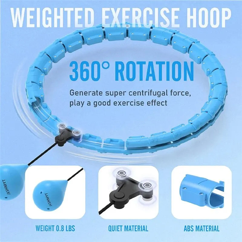 Adjustable Weighted Smart Hoop - Full-Body Workout & Waist Slimming