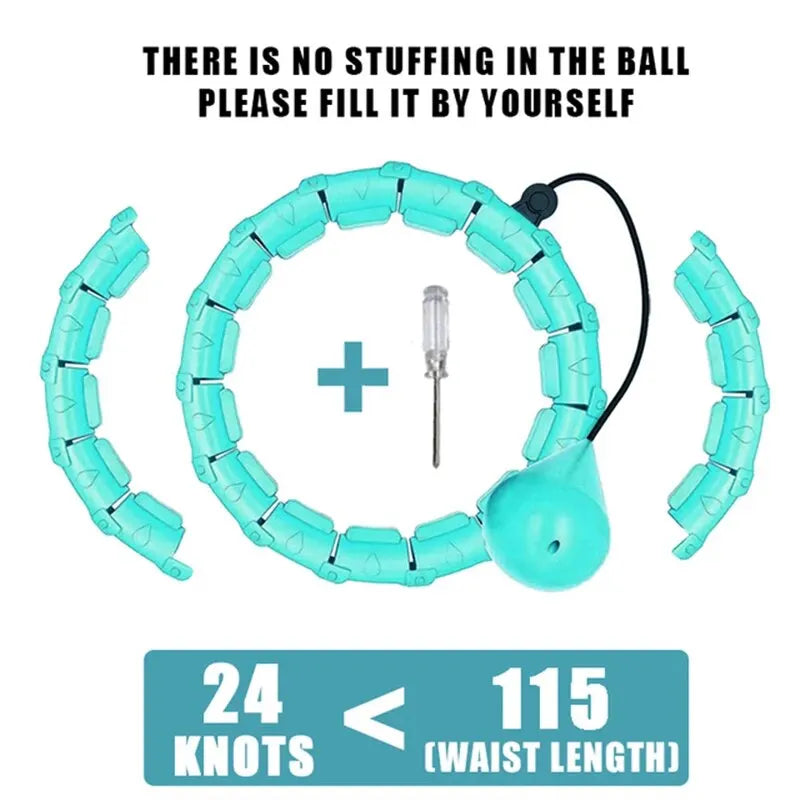 Adjustable Weighted Smart Hoop - Full-Body Workout & Waist Slimming