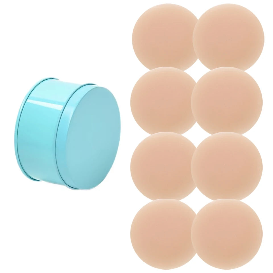 Nipple Cover -4 Pairs Ultra-Thin Sticky Adhesive Reusable Silicone Nipple Pasties With Box