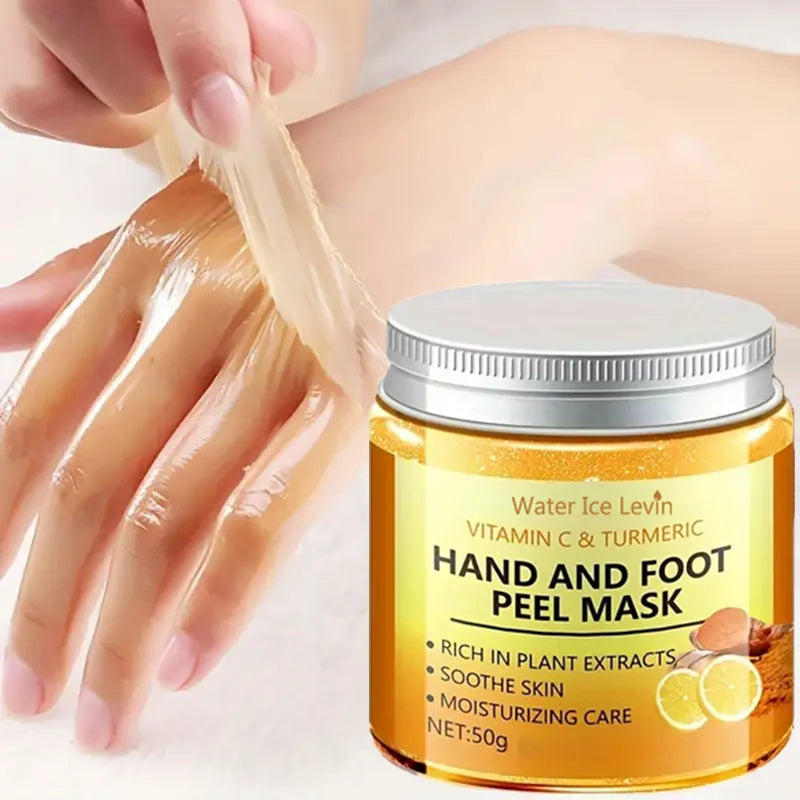 Vitamin C & Turmeric Hand & Foot Peel Wax Mask – Smooth, Brighten & Cleanse Hands & Feet