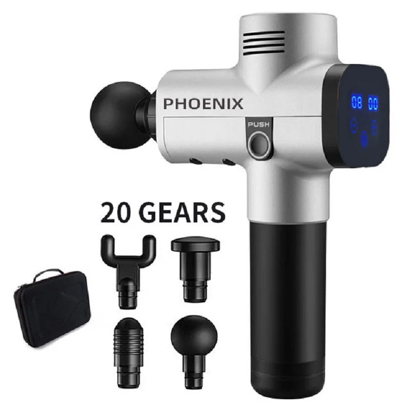 Phoenix A2 Massage Gun – Deep Tissue Muscle Relaxation Anywhere!