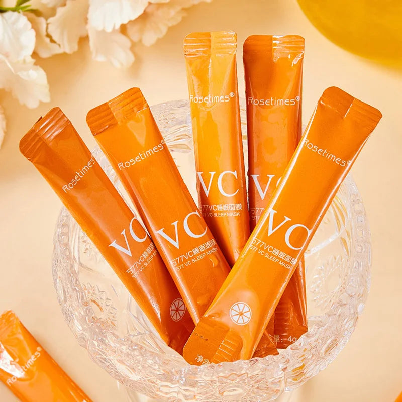 30pcs Vitamin C Sleeping Face Masks – Deep Hydration and Skin Rejuvenation Overnight