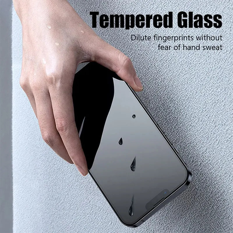 4PCS Privacy Screen Protector for iPhone 16/1514/13/12/11 Pro Max – Anti-Spy Tempered Glass