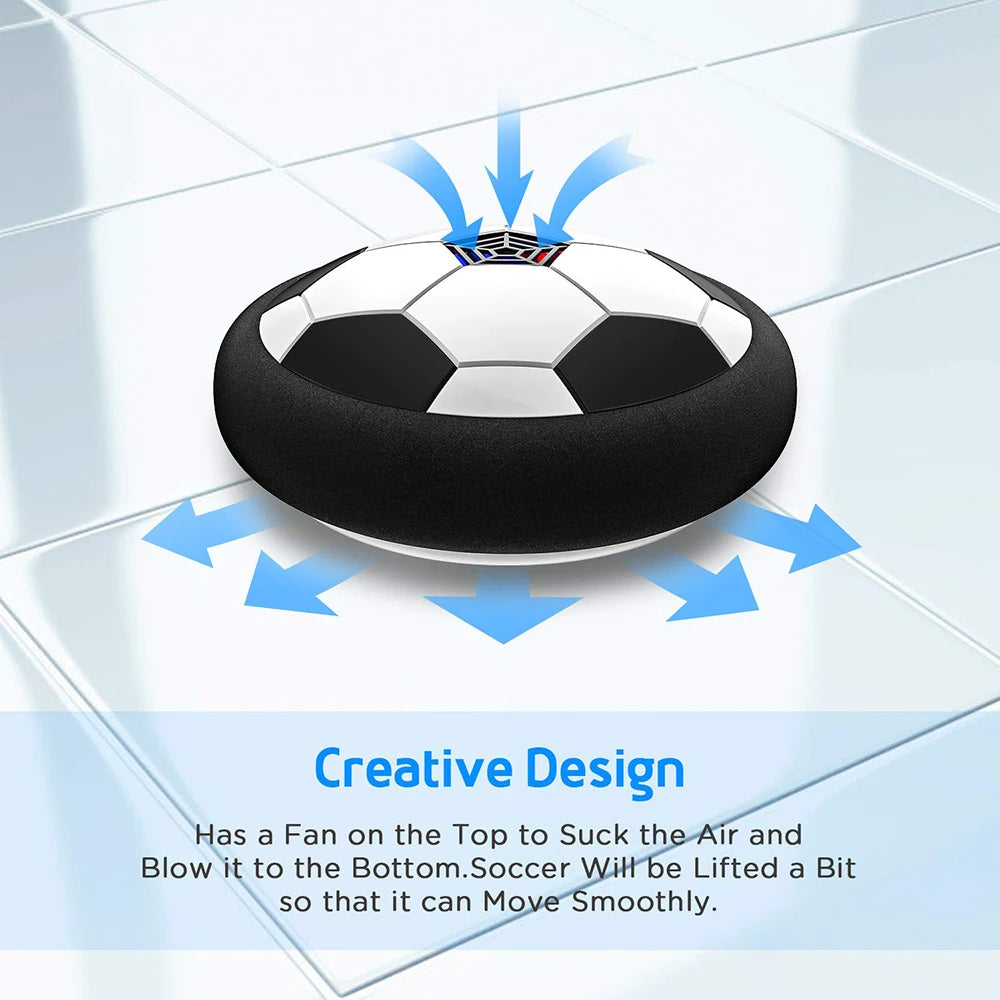 LED Hover Soccer Ball Toy With Music – Indoor Outdoor Floating Football Game for Children