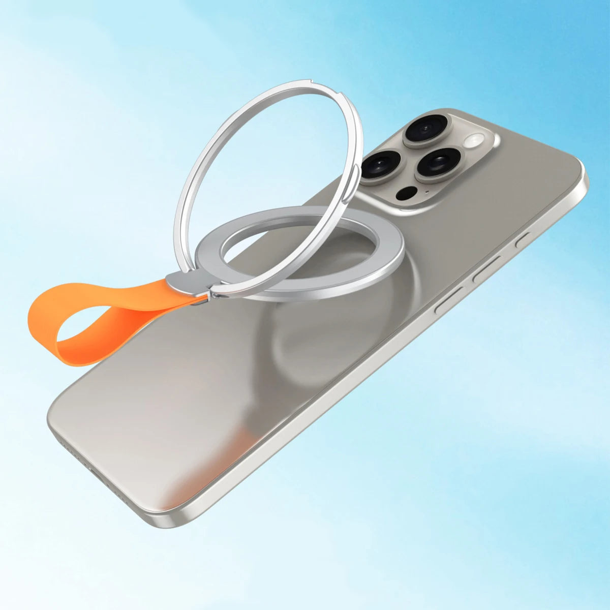 Universal Magnetic 360° Rotating MagSafe Ring Holder – Foldable Metal Phone Grip