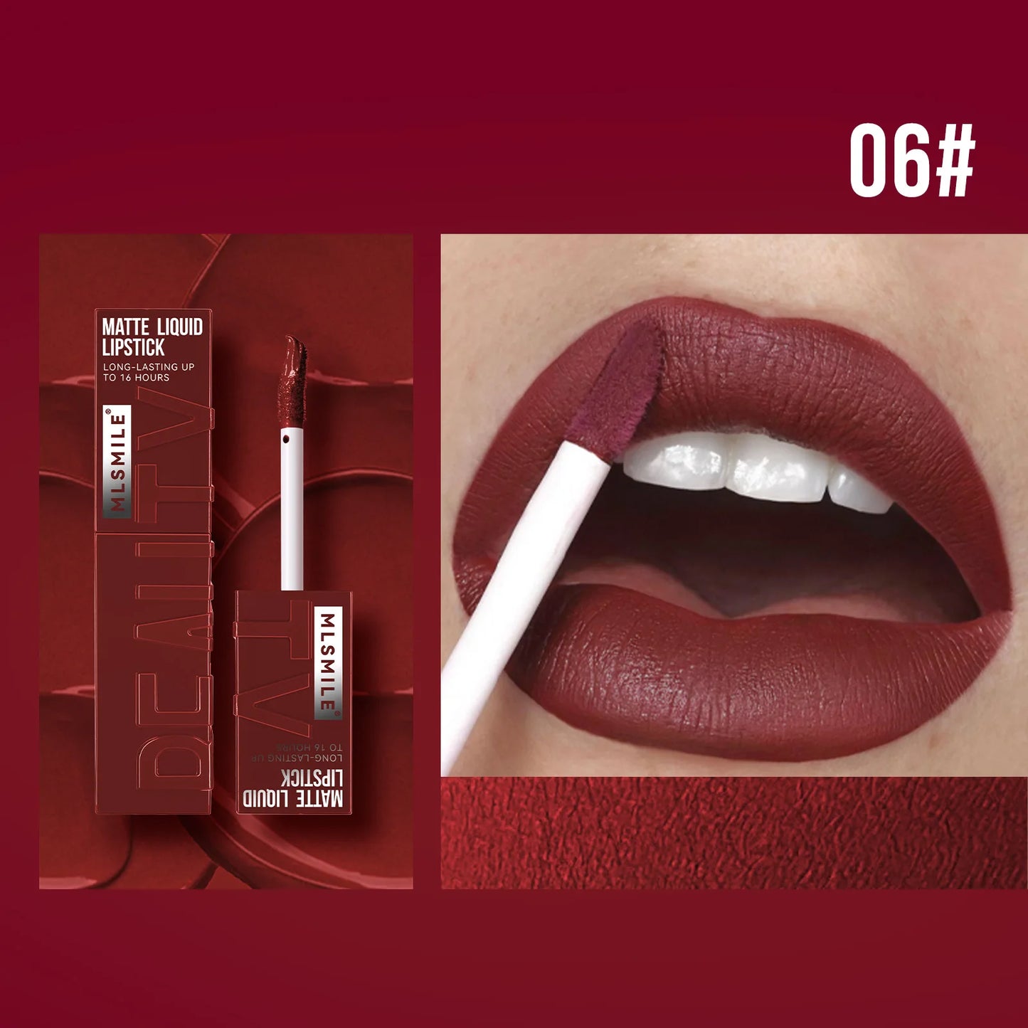 π MLSMILE 6-Color Matte Liquid Lipstick β Non-Stick, Matte & Long-Lasting!