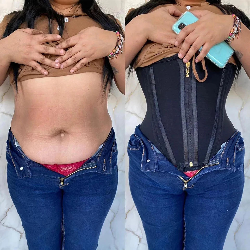 Plus Size Waist Trainer Corset – Tummy Control & Slimming Body Shaper Vest