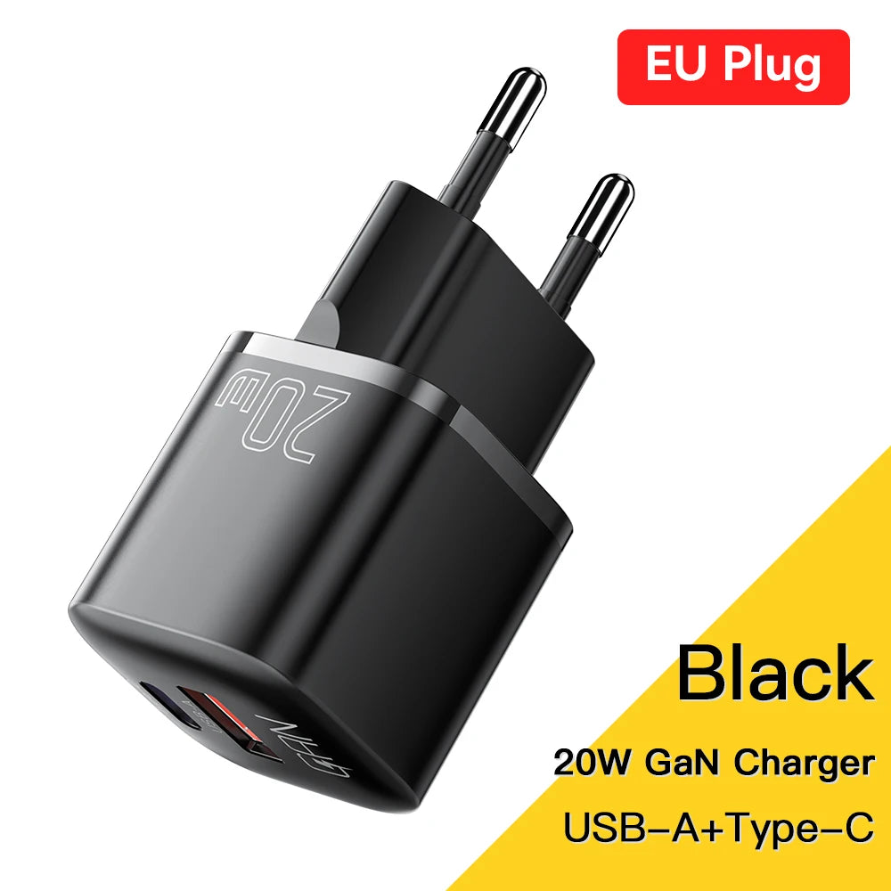 Essager 20W GaN Fast Charger | USB-C PD Quick Charge for iPhone & iPad