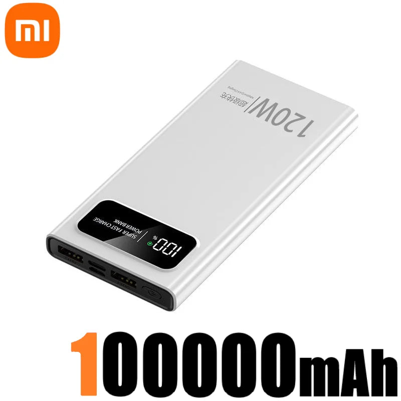 Xiaomi 200000mAh 120W Super Fast Charging Power Bank – Ultra High Capacity Portable Charger