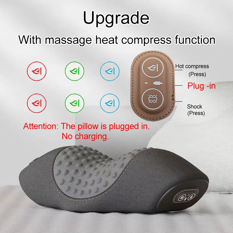 ๐ Electric Heated Massage Waist Pillow โ Ultimate Support for Restful Sleep