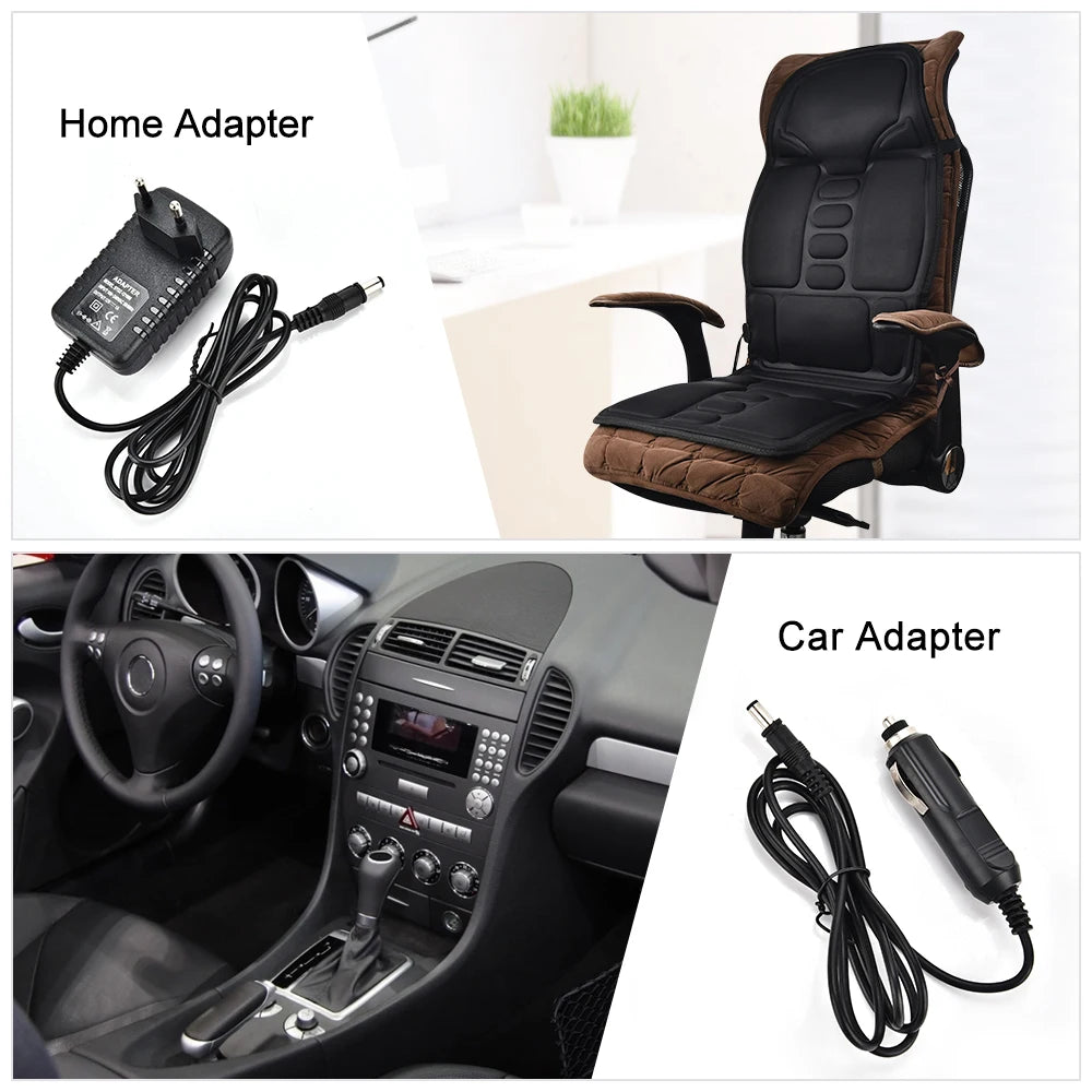 ๐ Heated Massage Chair Pad โ Ultimate Comfort for Home & Car