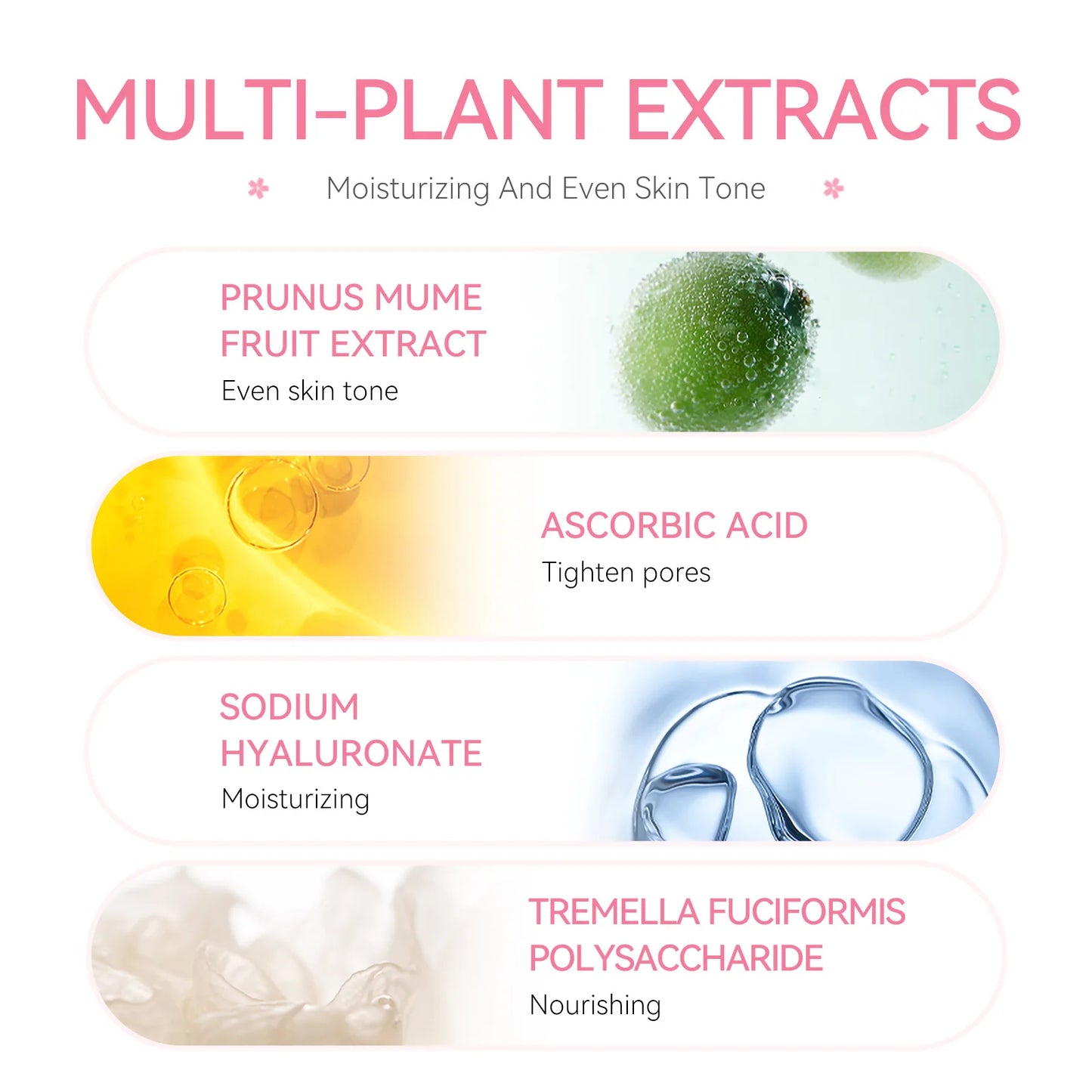 ๐ธ Sakura Face Serum โ Brighten Your Skin , Moisturizes, Anti-Wrinkle & Smooth Fine Lines