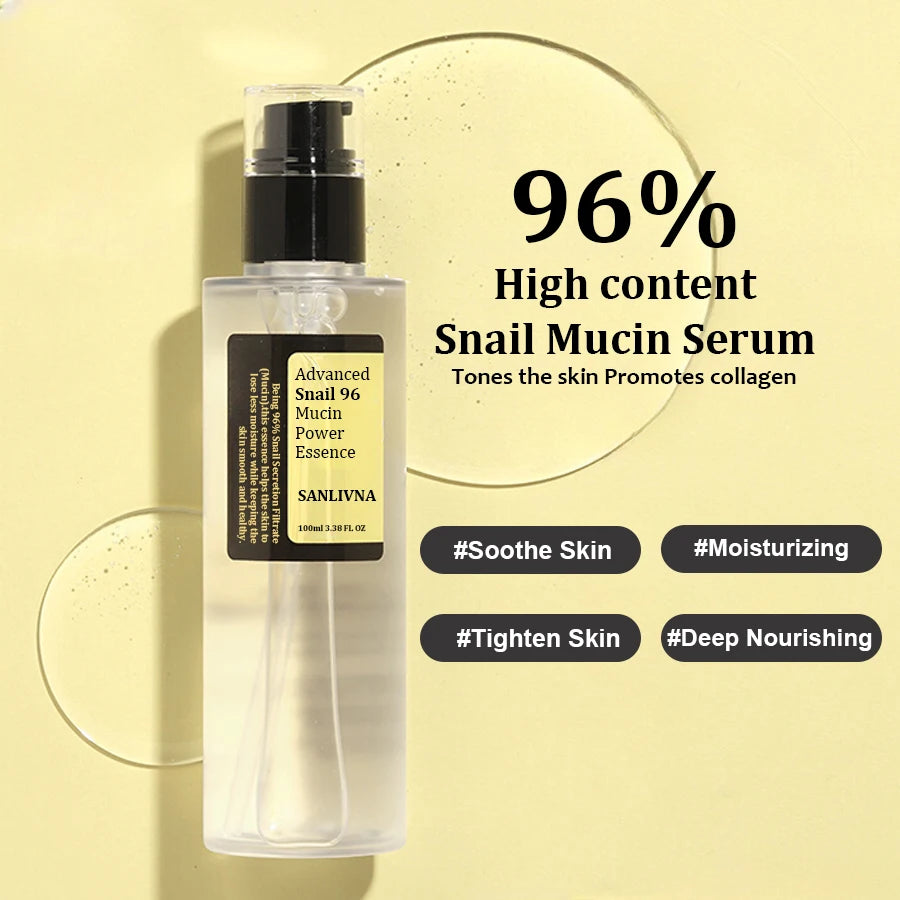 🐌 Snail Mucin 96% Essence – Hydrate, Repair & Brighten Skin! ✨