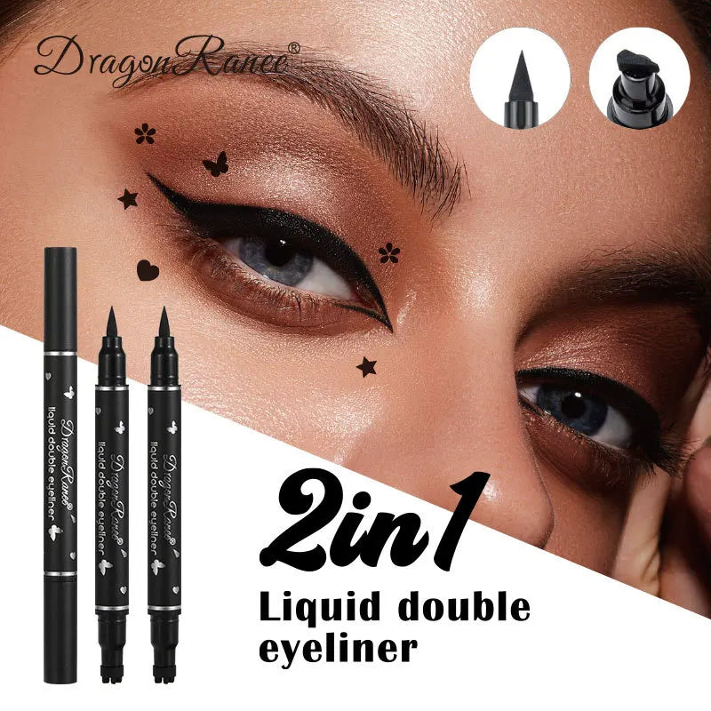 2-in-1 Double Head Star Stamp & Eyeliner – Waterproof & Smudge-Proof