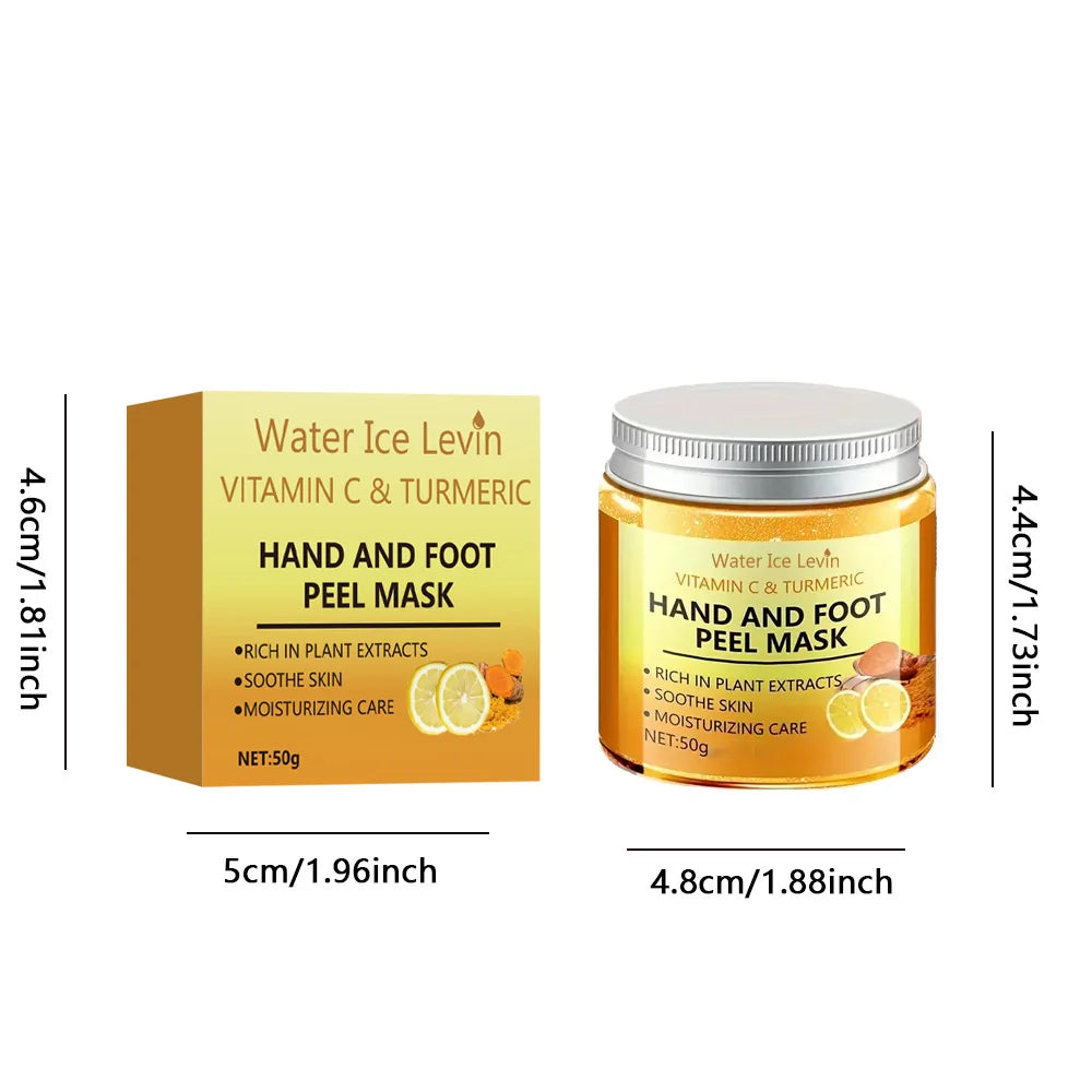 Vitamin C & Turmeric Hand & Foot Peel Wax Mask – Smooth, Brighten & Cleanse Hands & Feet