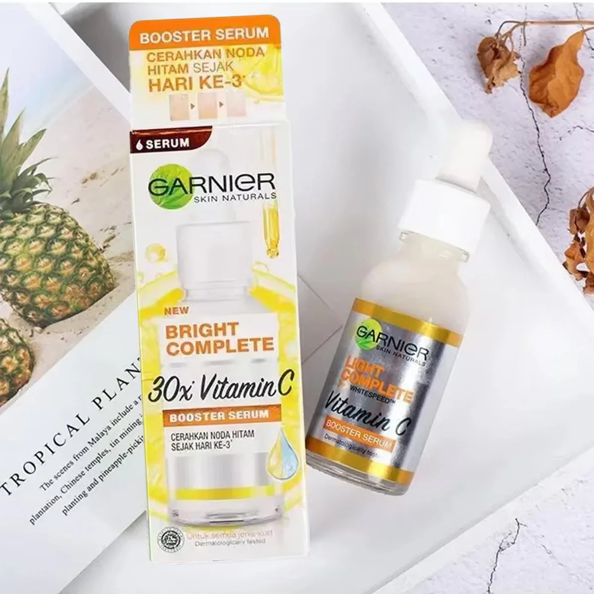 Garnier30x Vitamin C Booster Serum – Whitening & Acne Mark Fading Formula