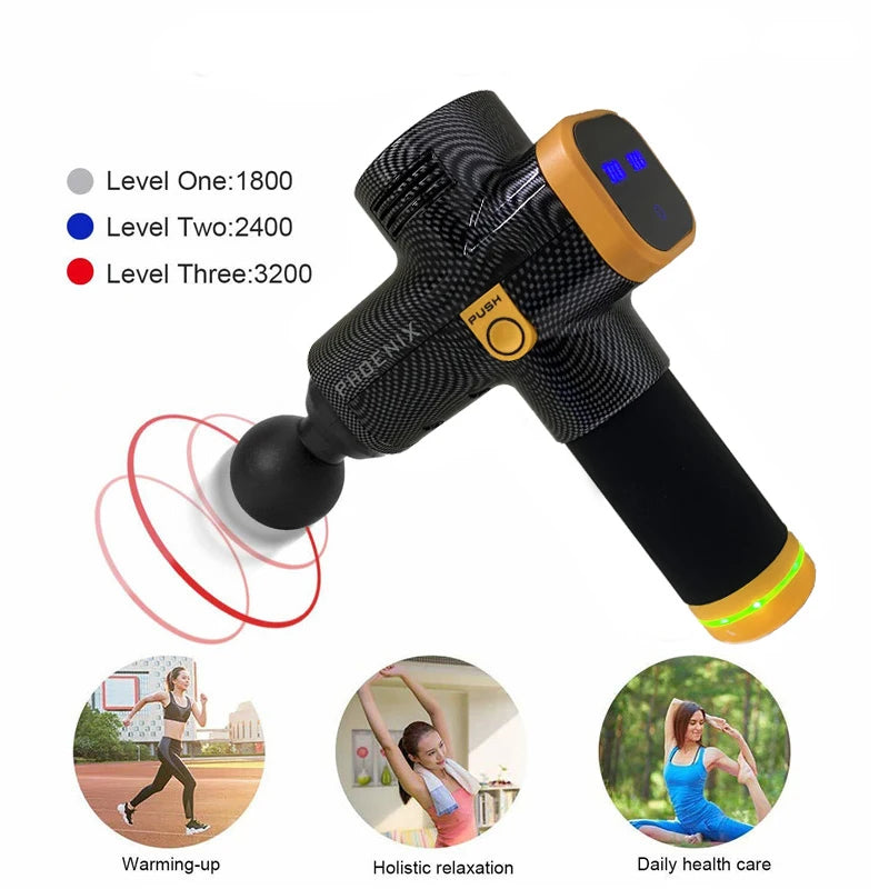 Phoenix A2 Massage Gun – Deep Tissue Muscle Relaxation Anywhere!