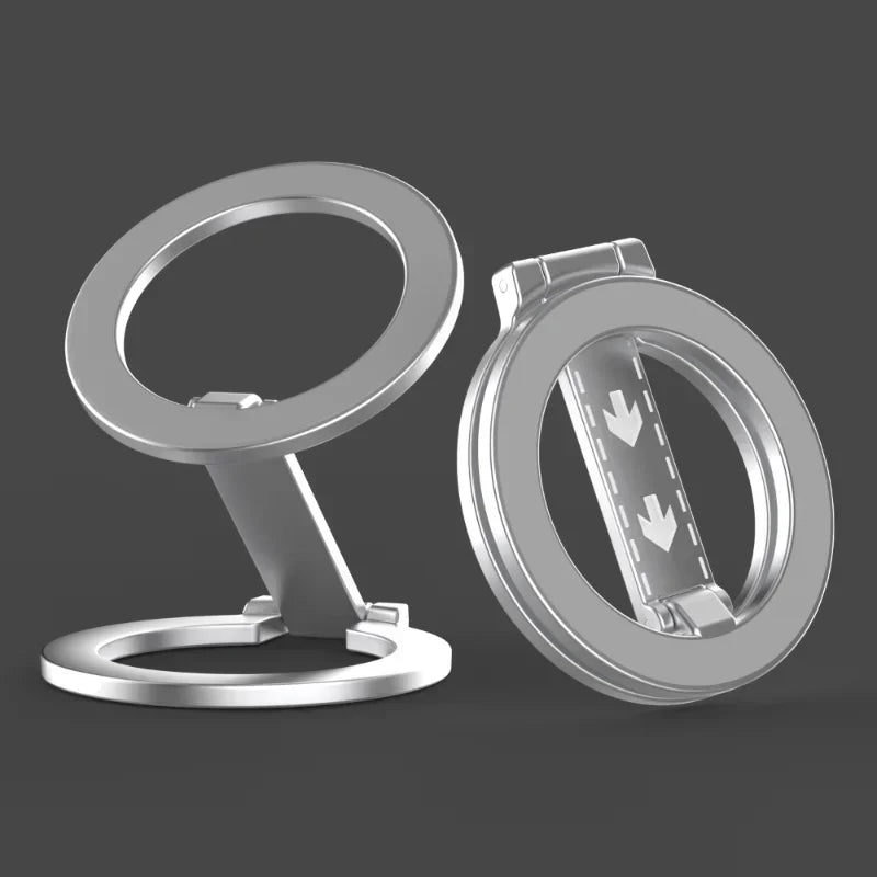 MagSafe Magnetic Phone Ring Stand – 360° Kickstand Grip for iPhone & Android