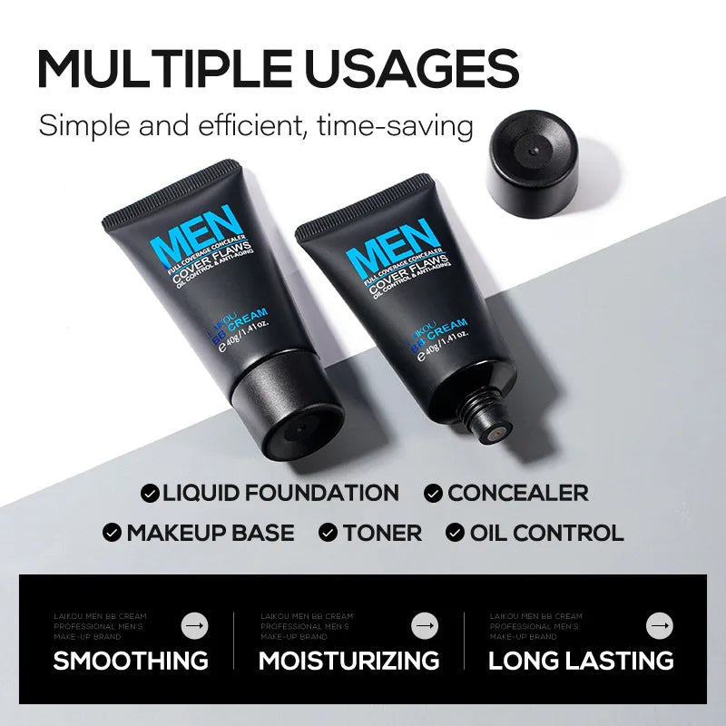 LAIKOU Men's Facial Cleanser – Moisturizing, Oil Control & Blackhead Removal