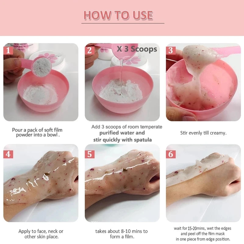 650g Hydro Jelly Mask Powder – Collagen Peel-Off Mask for Deep Hydration & Skin Rejuvenation