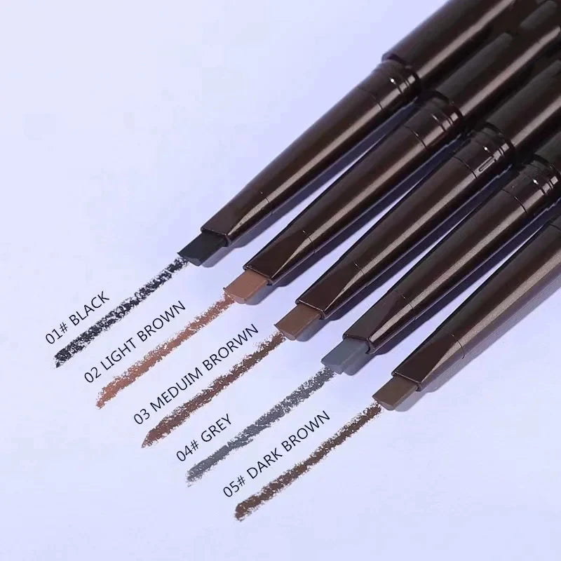 2-in-1 Waterproof Eyebrow Pencil & Brush – Long-Lasting, Natural Brow Makeup