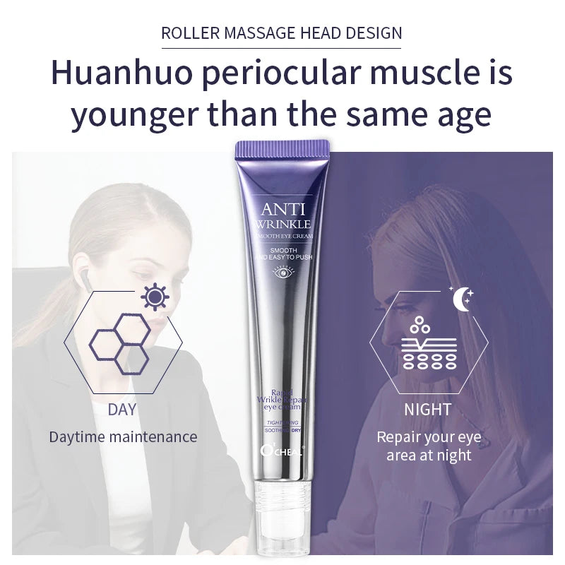 O'CHEAL Anti-Aging Eye Cream Roller – Reduce Dark Circles, Wrinkle & Eye Bags Instantly