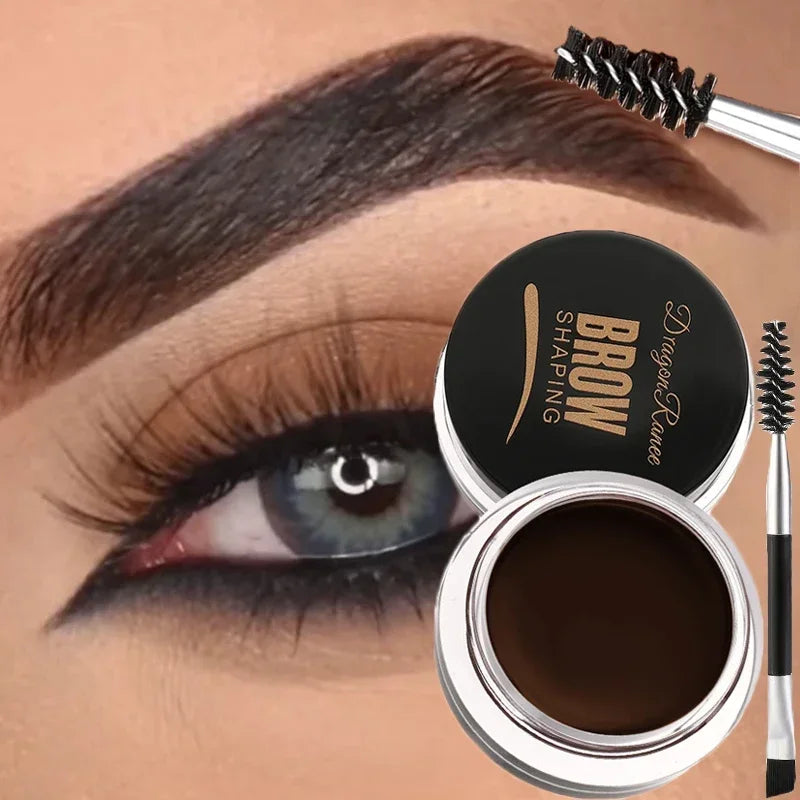 3D Natural Tint Eyebrow Cream Gel – Waterproof Matte Brow Gel for Long-Lasting Definition
