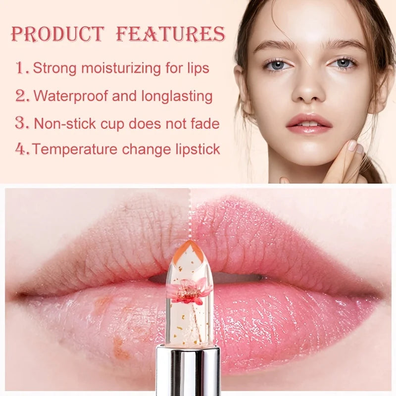 π· Temperature-Sensitive Jelly Lipstick β Natural Hue Change & Deep Moisturizing Care